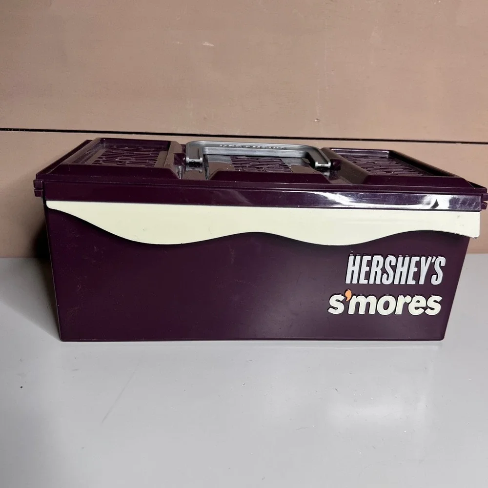 Hershey's S'mores‎ Plastic Storage Caddy Organizer Box with Handle Brown